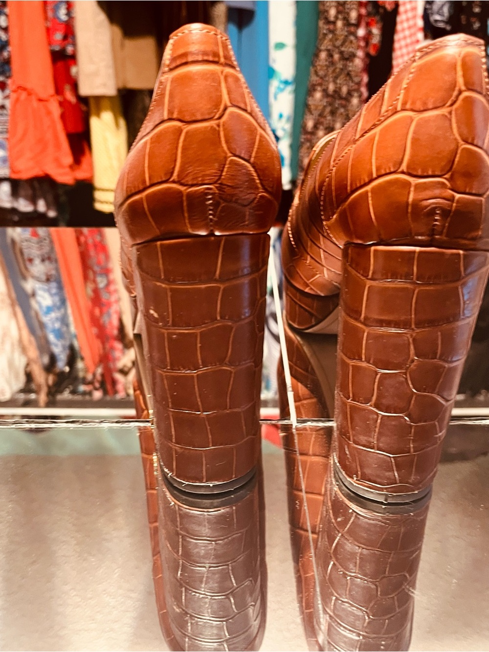 Same Edelman high heel brow leather loafers size 10 - Picture 4 of 6